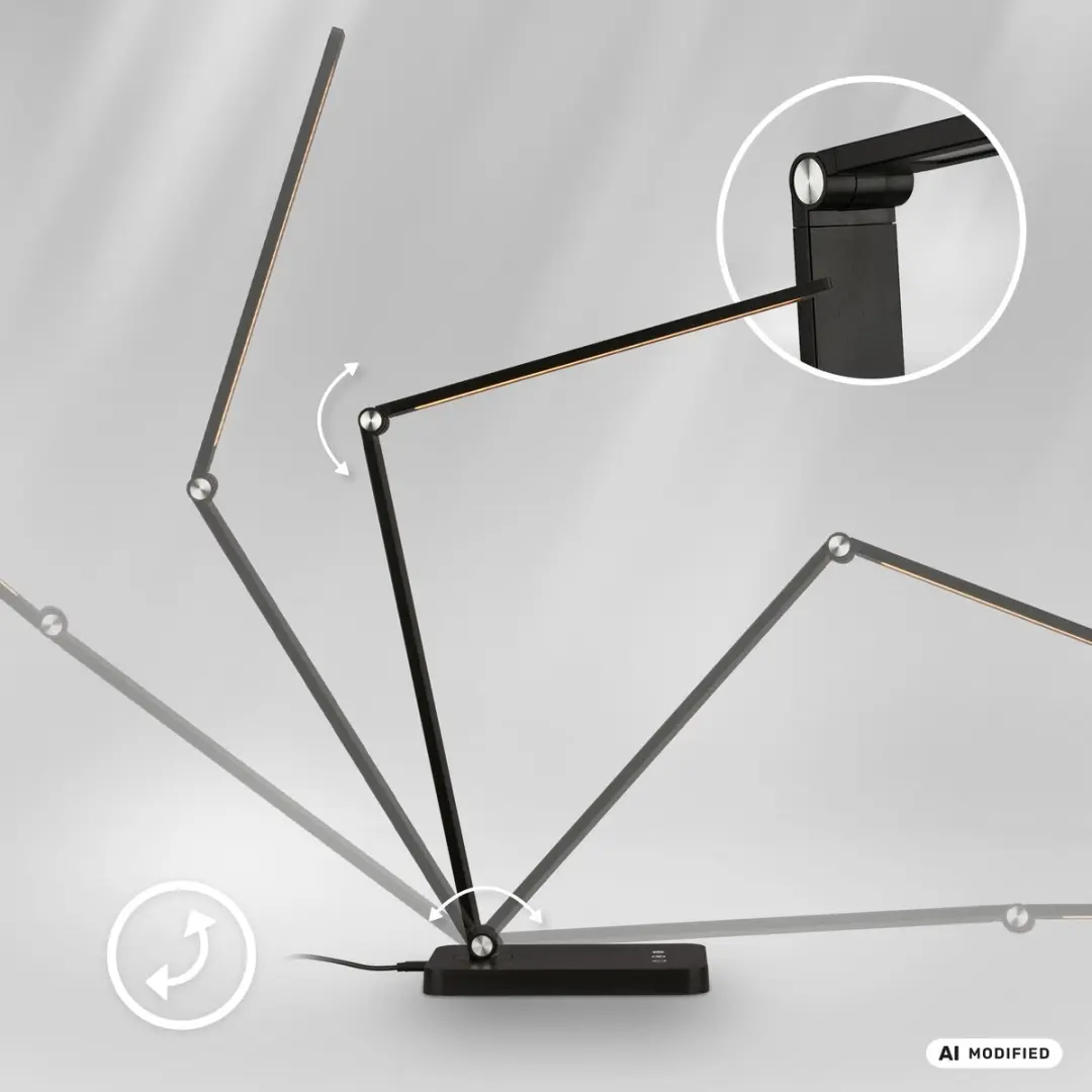 Briloner Rick LED Bureaulamp 7.5W - Zwart