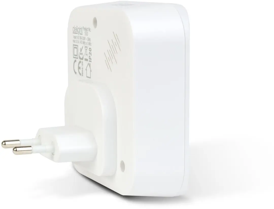 Delight Draadloze Deurbel 55331WH-2 - 2 Ontvangers - 36 Melodieën - Wit