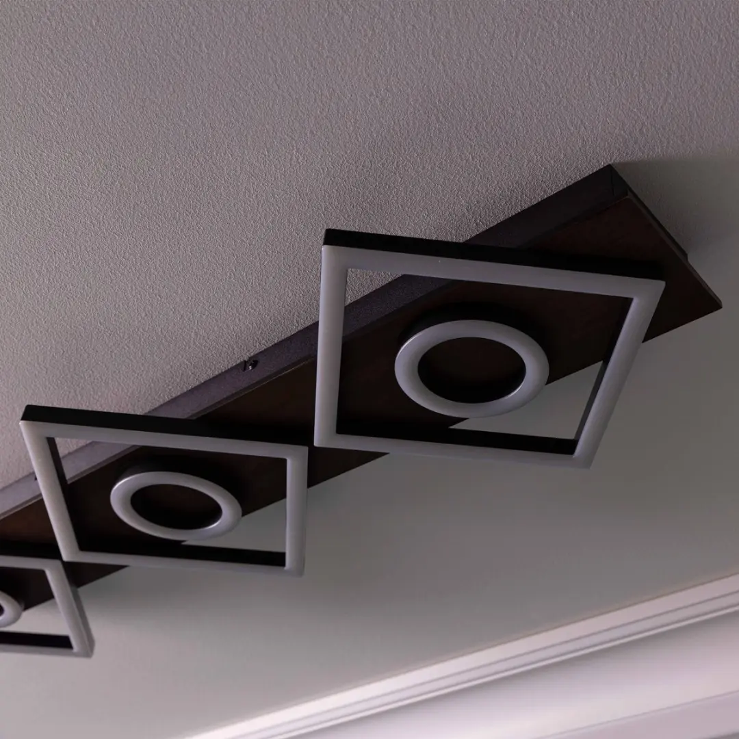 Brilliant Maureen Plafondlamp 31W - Hout Zwart - afbeelding 6 van 6