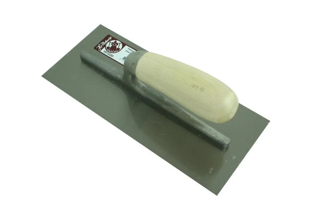 Melkmeisje Plakspaan Houten Greep 280x130mm - Rood/Zilver