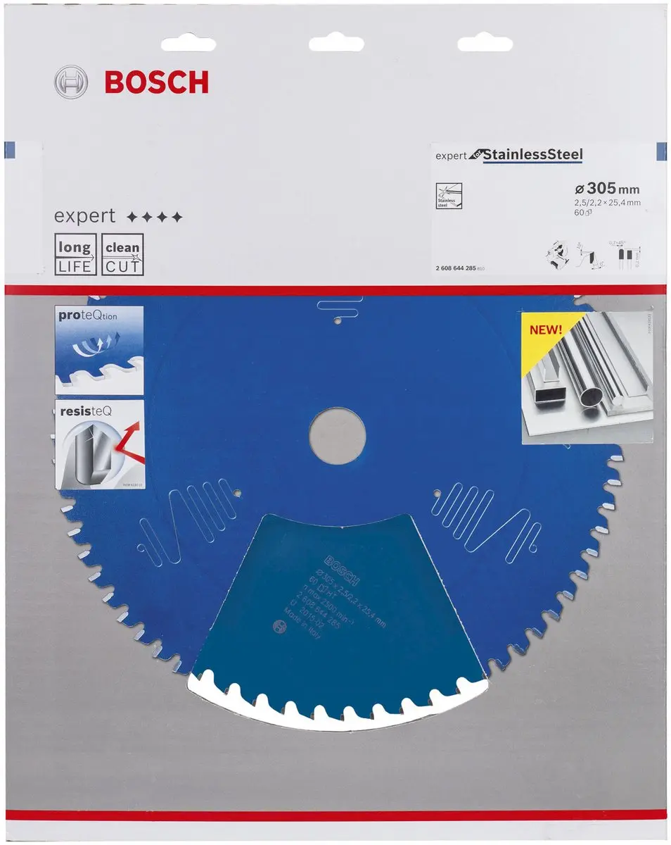 Bosch Cirkelzb Expert StainlessSteel Zaagblad 25.4mm - 60 Tanden - Metaal