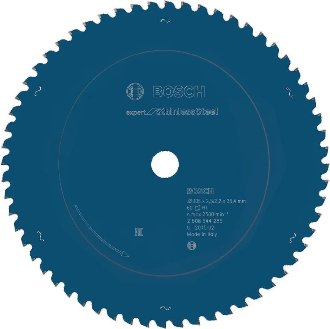 Bosch Cirkelzb Expert StainlessSteel Zaagblad 25.4mm - 60 Tanden - Metaal