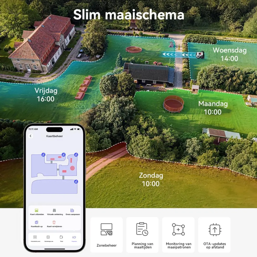 Anthbot M5 Robotmaaier RTK - 500m² - APP bediening