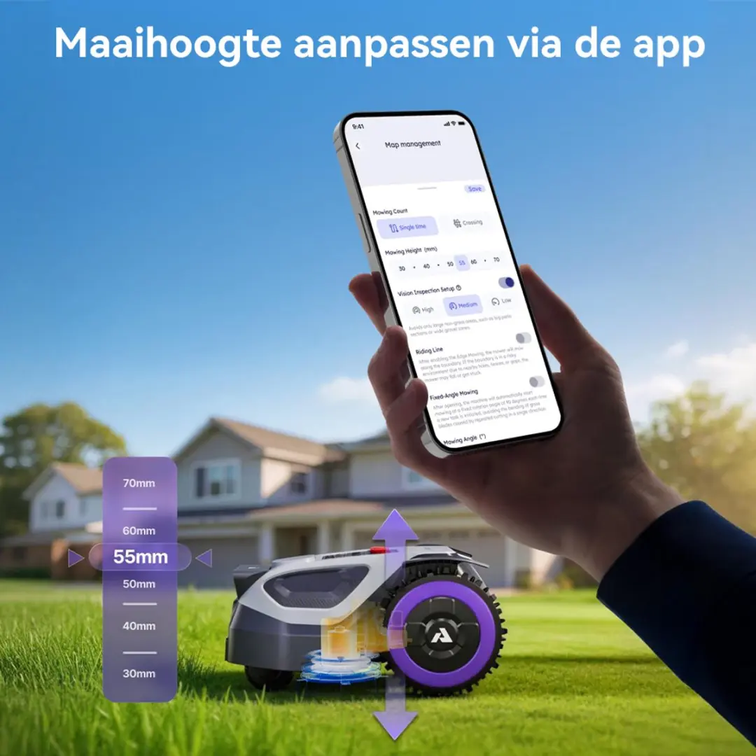 Anthbot M5 Robotmaaier RTK - 500m² - APP bediening - afbeelding 6 van 6