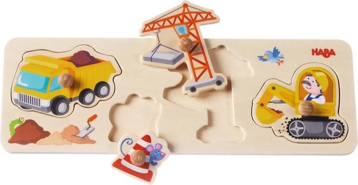 Haba Vormenpuzzel Op De Werf Junior - 4 Stuks Multicolor