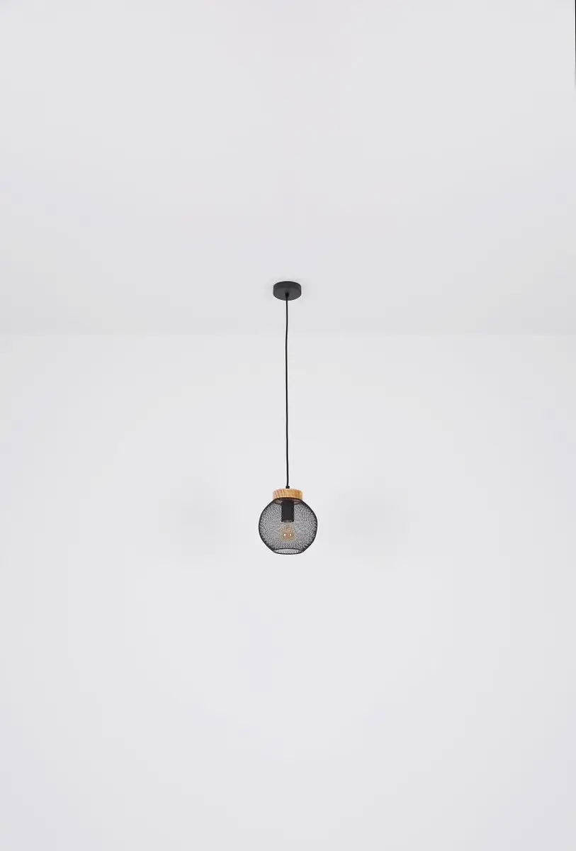 Globo Industrieel Tafellamp - Zwart - Ø20cm - afbeelding 6 van 6