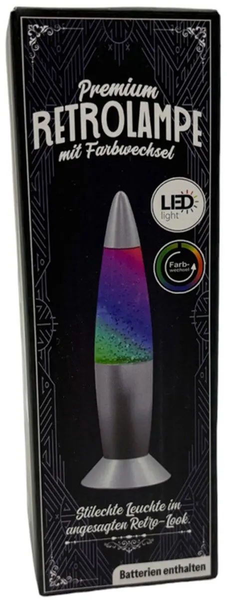 Delight Retrolamp Lavalamp 19cm - Grijs