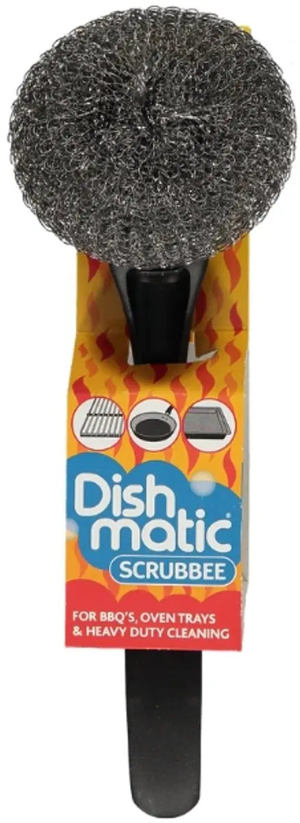Dishmatic Staalborstel met Handgreep