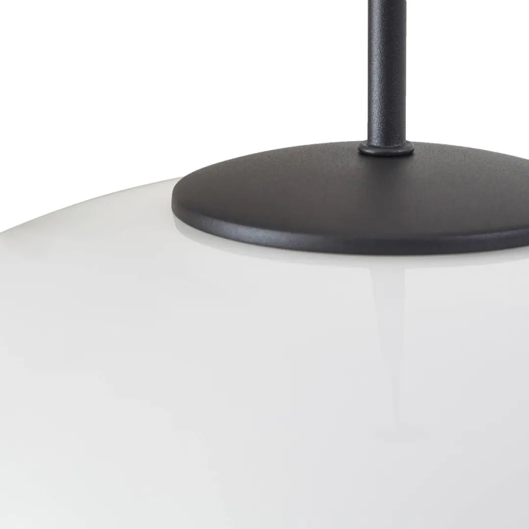 Lindby Hanglamp 1 Licht E14 - Ø30cm - Zwart/Wit