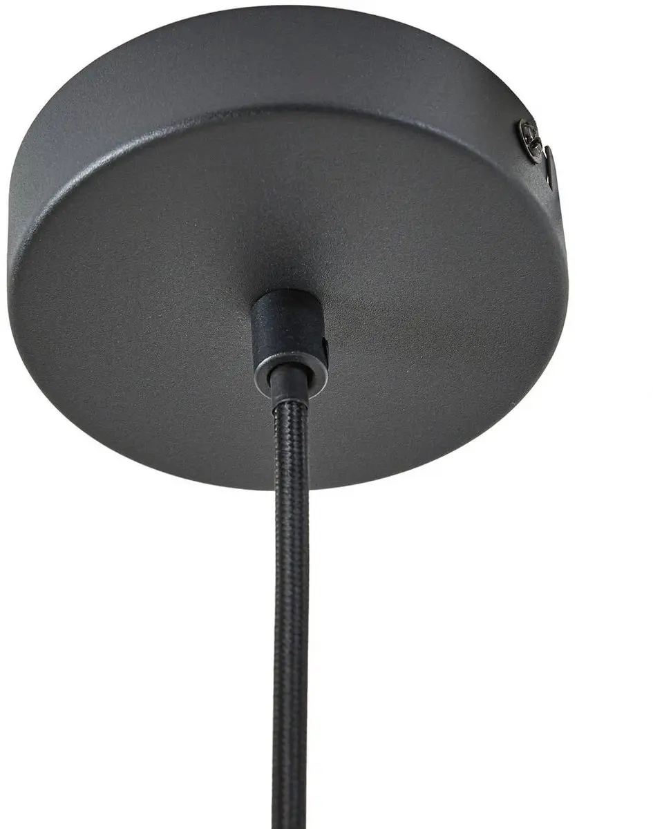 Lindby Hanglamp 1 Licht E14 - Ø30cm - Zwart/Wit