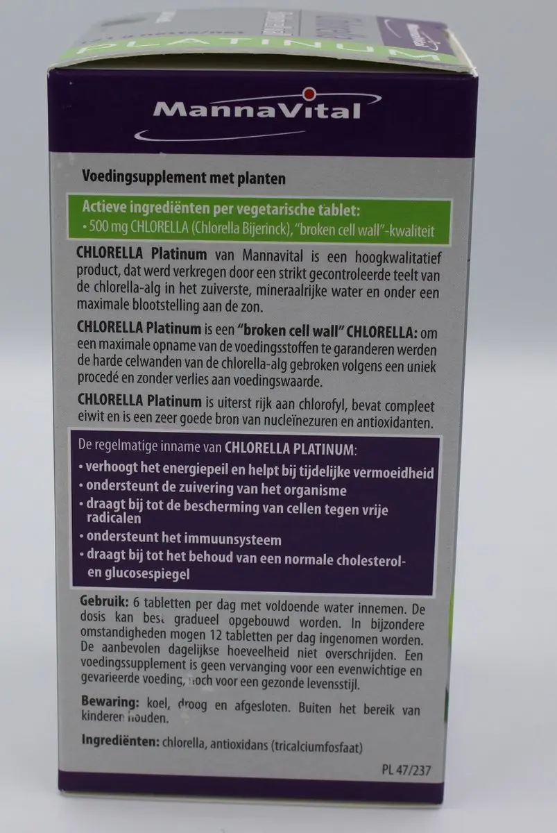 Mannavital Chlorella Platinum Tabletten 240 Stuks