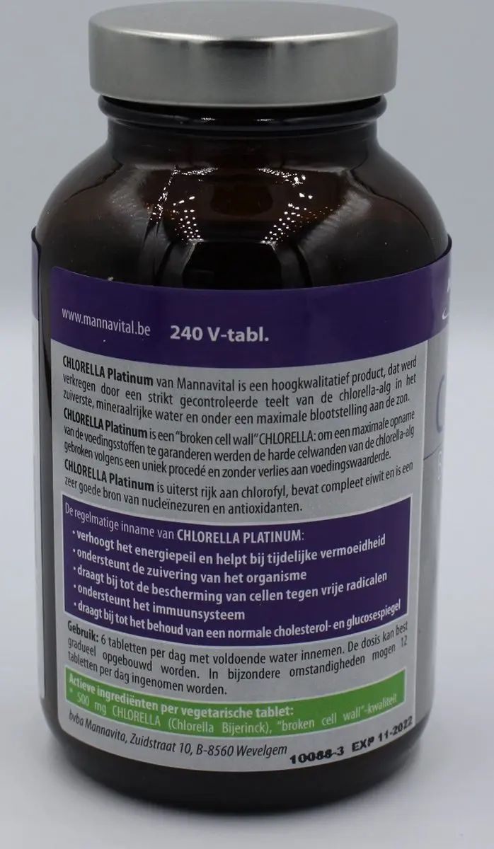 Mannavital Chlorella Platinum Tabletten 240 Stuks