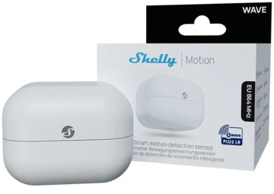 Shelly Wave Motion Z-Wave Long Range Bewegingsensor - Wit
