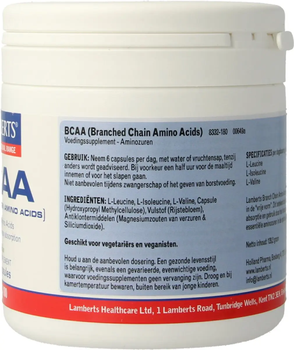 Lamberts BCAA Complex 180 Capsules