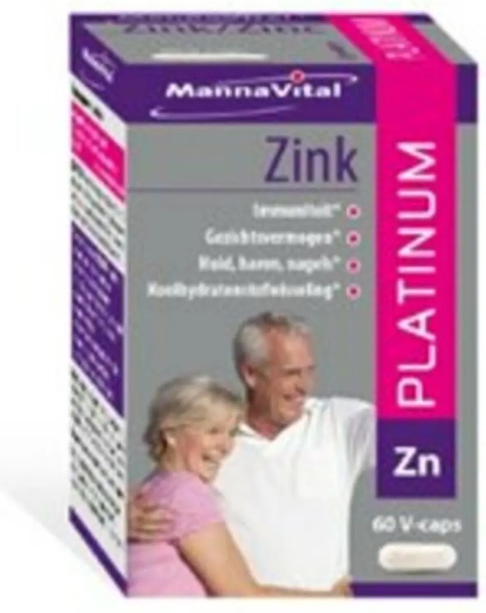 Mannavital Zink Platinum 60 Vegetarische Capsules