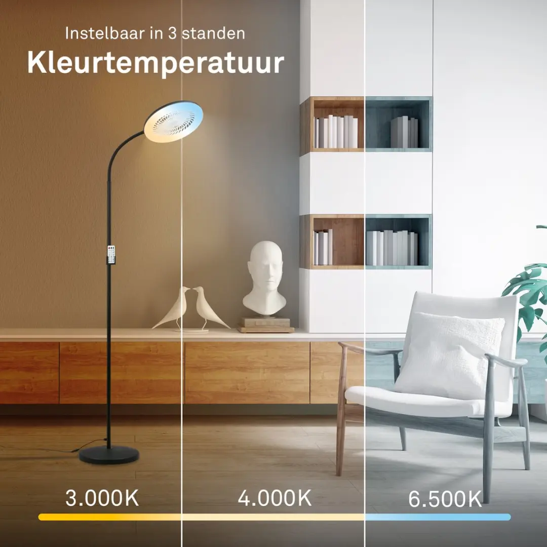 Briloner Windy Staande Lamp - 13.8W RGBIC Zwart