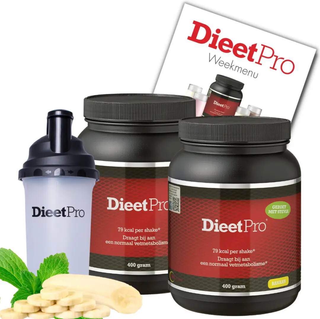 DieetPro Banaan STEVIA Plus 400g