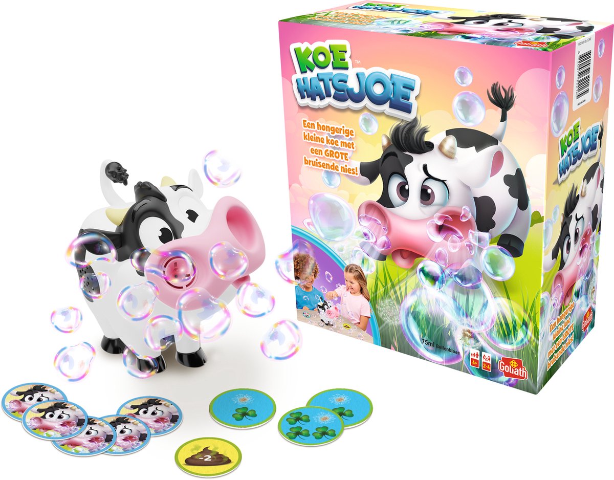 Goliath Koe Hatsjoe - Actiespel - Kinderspel - Met zeepbellen