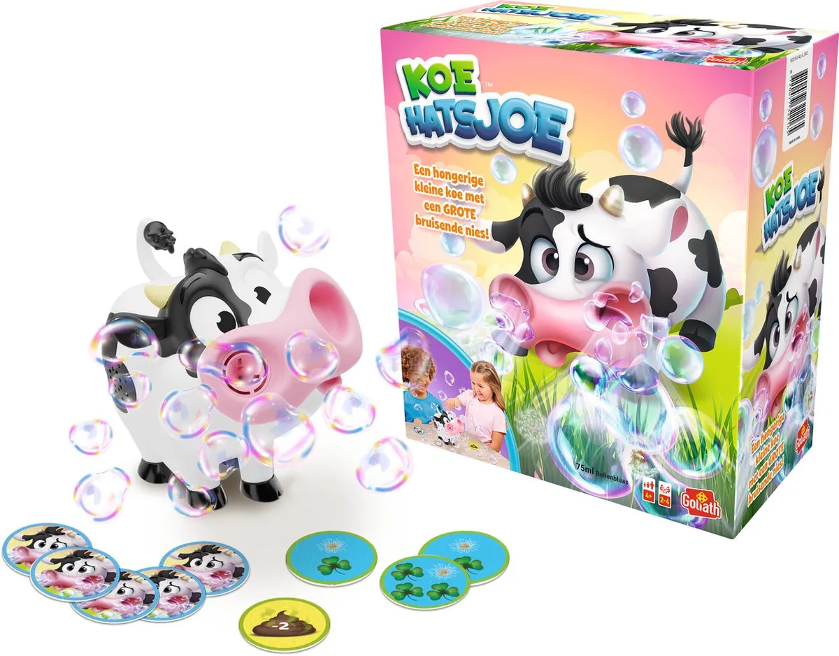 Goliath Koe Hatsjoe Actiespel - 15 Kaarten & Bellenblaas MPN 932216