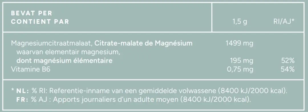 Mattisson Magnesium Citraat Malaat Poeder 195mg - 125g