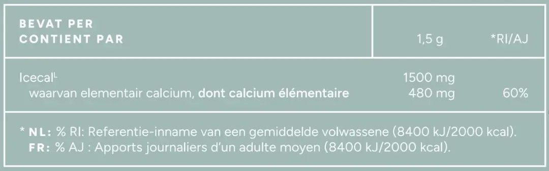 Mattisson Natuurlijk Calcium Icecal 150g