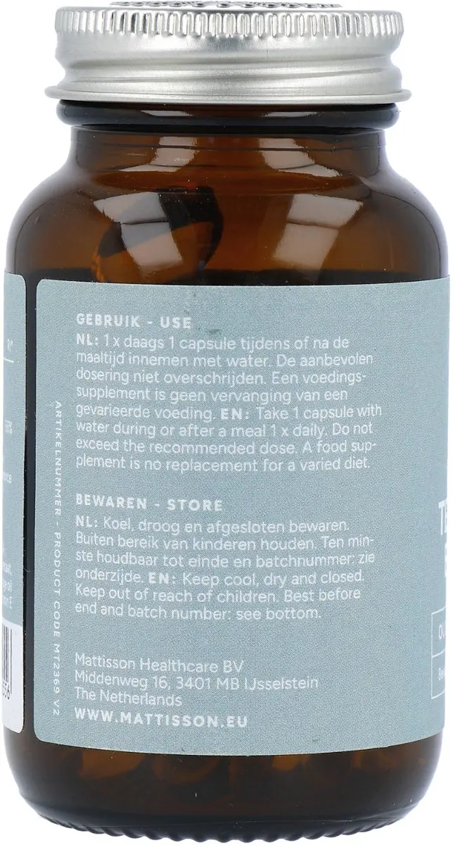 Mattisson Teunisbloem & Borage Olie 60 Capsules - 75mg GLA