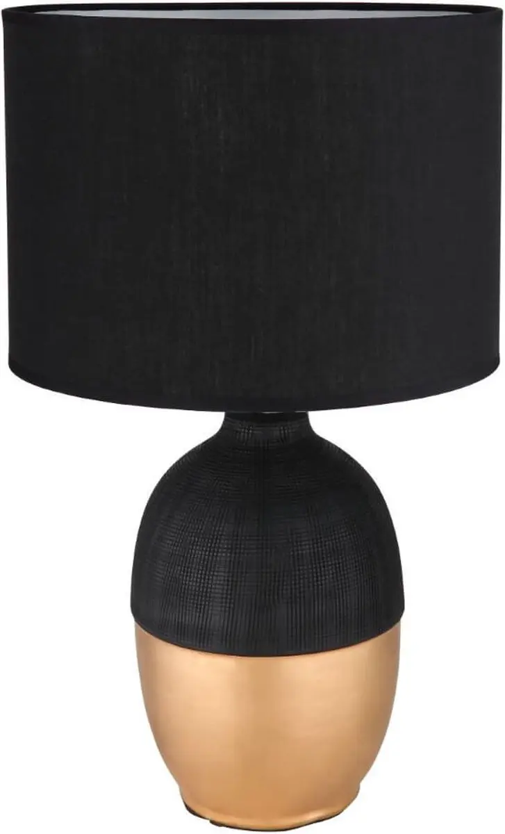 Globo Valentino Tafellamp - Zwart - Ø25cm