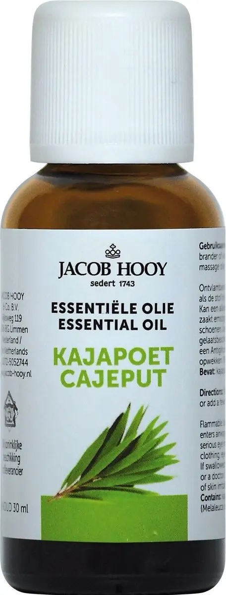 Jacob Hooy Kajapoet Etherische Olie 30ml