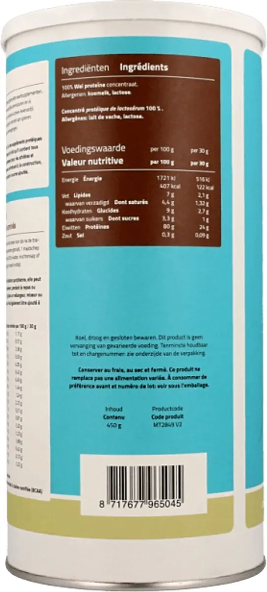 Mattisson Wei Proteïne Poeder 80% 450g - Naturel