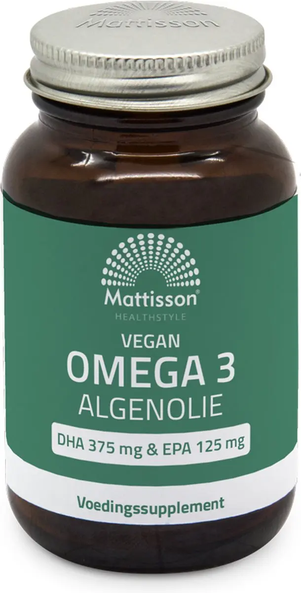 Mattisson Vegan Algenolie Omega 3 500mg - 60 Capsules