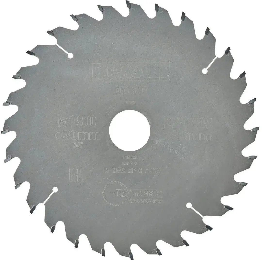 DeWalt Extreme DT4033-QZ Cirkelzaagblad Hout 190mm 28T