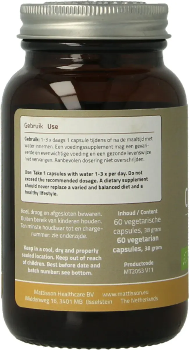 Mattisson Biologische Cordyceps Vegan 525mg Capsules - 60 Stuks