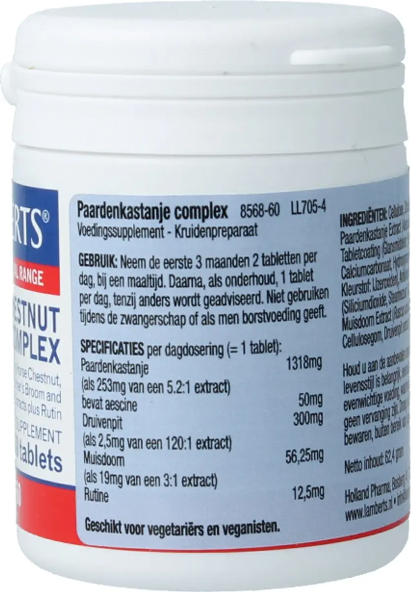 Lamberts Horse Chestnut Complex Tabletten 60 st