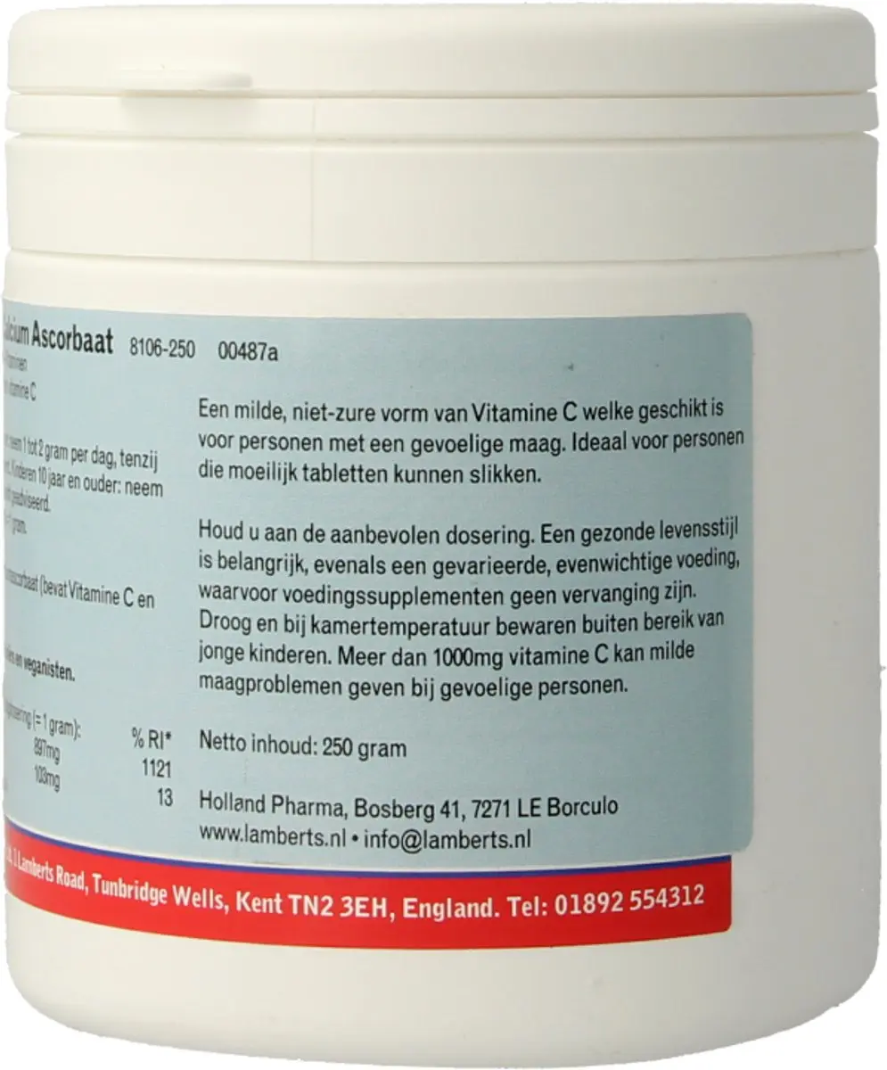 Lamberts Vitamine C Calcium Ascorbaat 250g