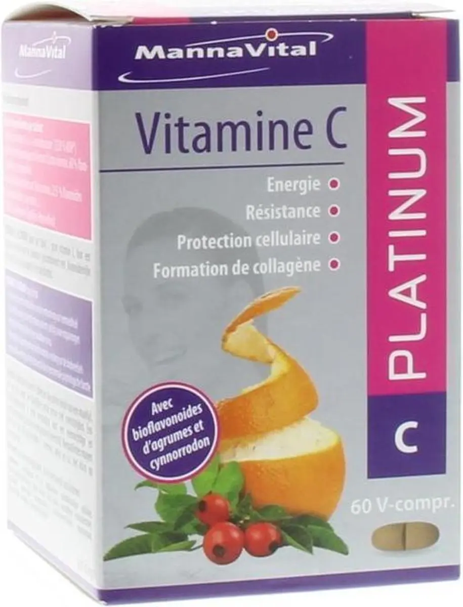 Mannavital Vitamine C Platinum 60 Tabletten