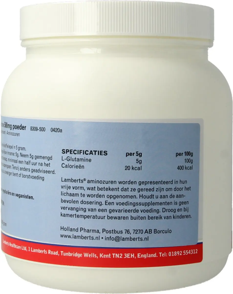 Lamberts L-Glutamine Poeder 500g