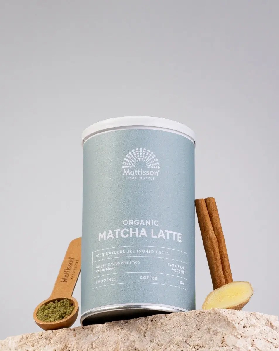 Mattisson Biologische Matcha Latte Gember Kaneel 140g