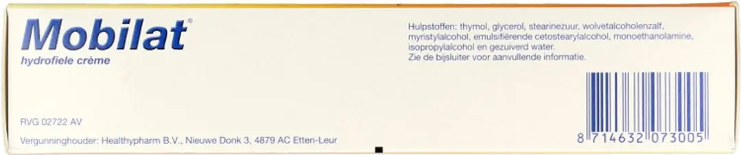 Healthypharm Mobilat Hydrofiele Crème 100ml