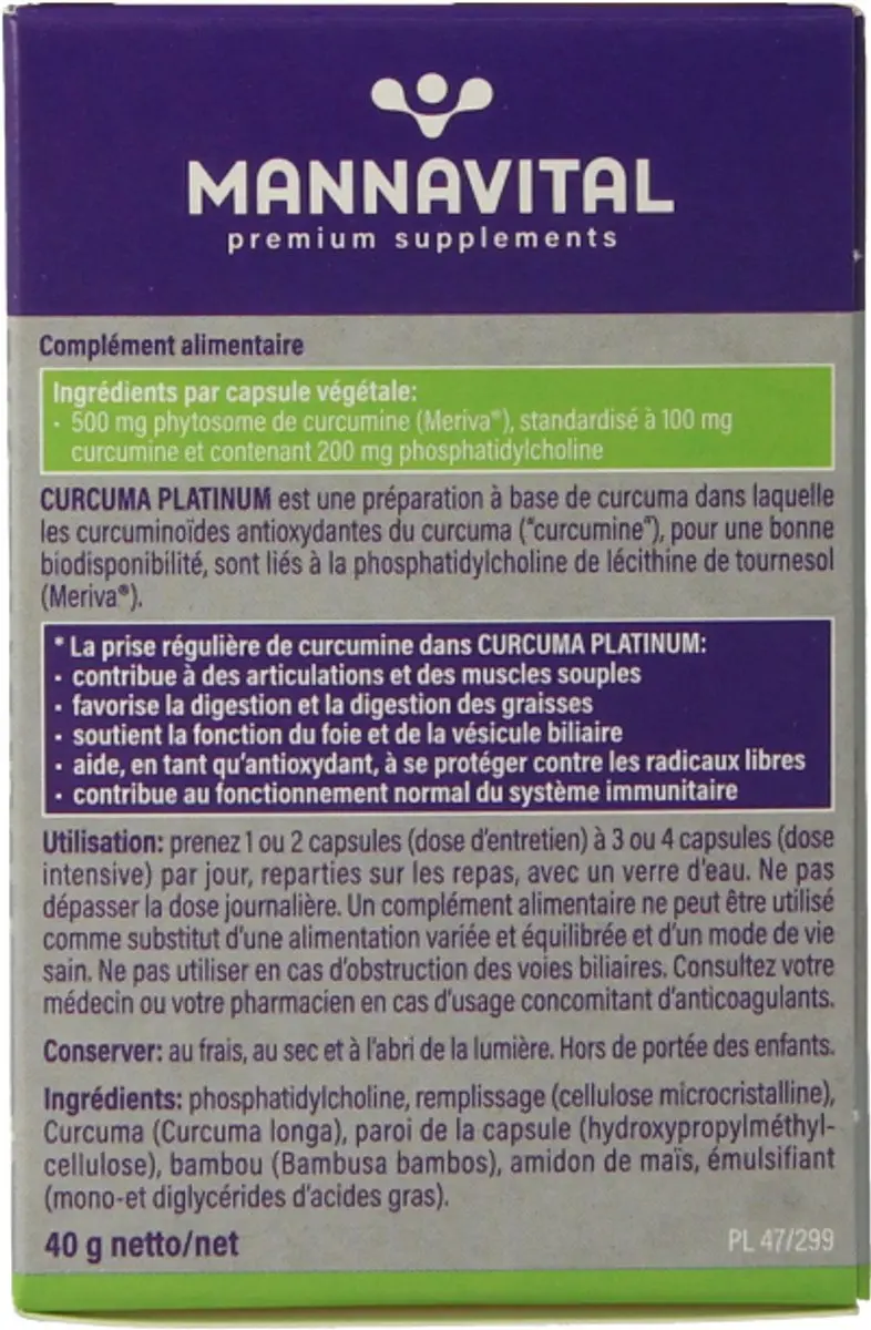 Mannavital Curcuma Platinum 60ml