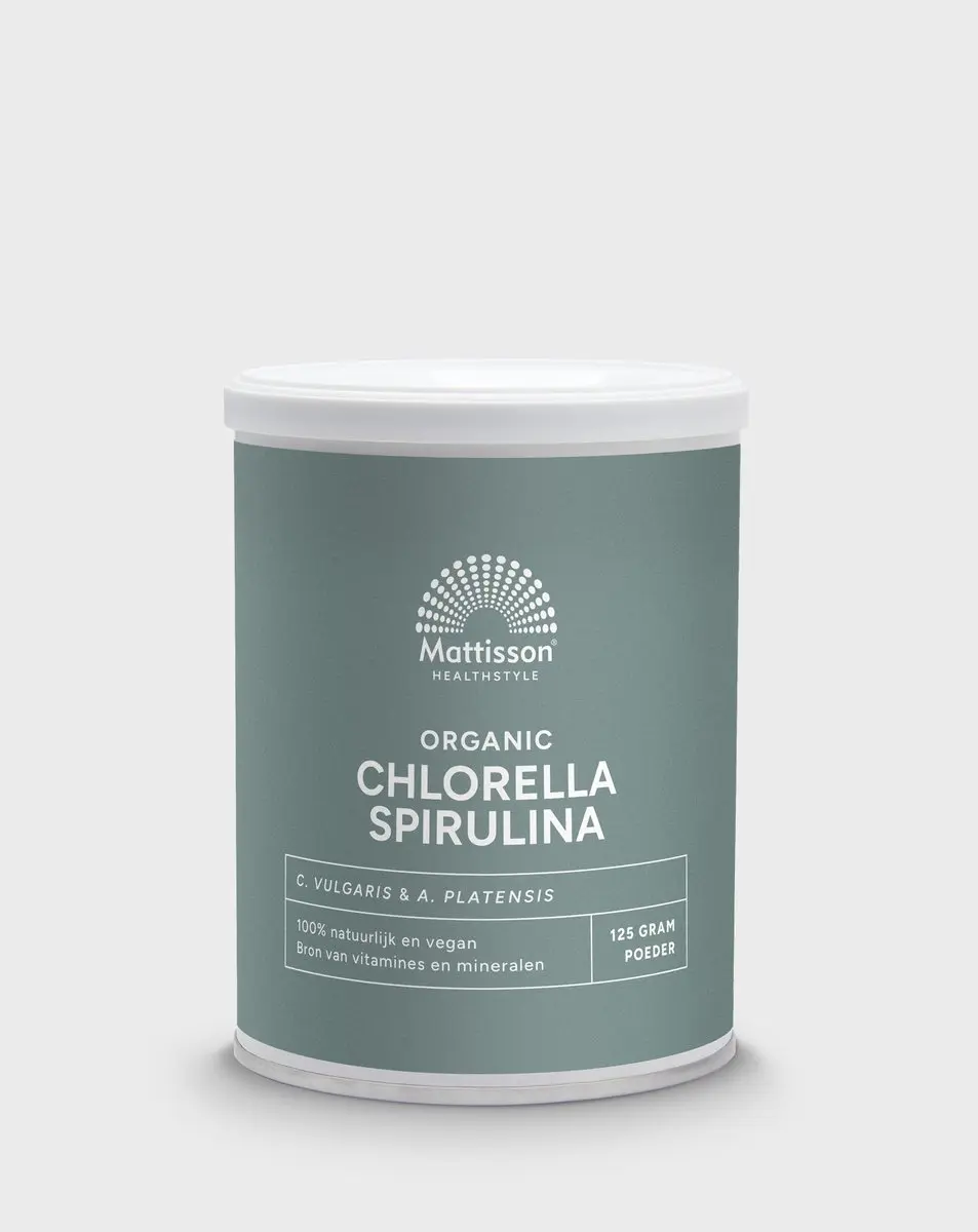 Mattisson Biologisch Chlorella & Spirulina Poeder 125g