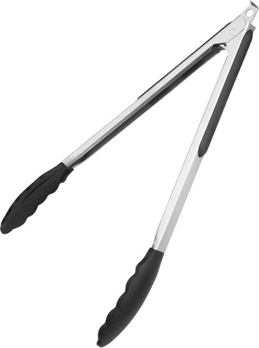 Vogue Vergrendelbare Servertang 30cm - Zwart/RVS - afbeelding 6 van 6