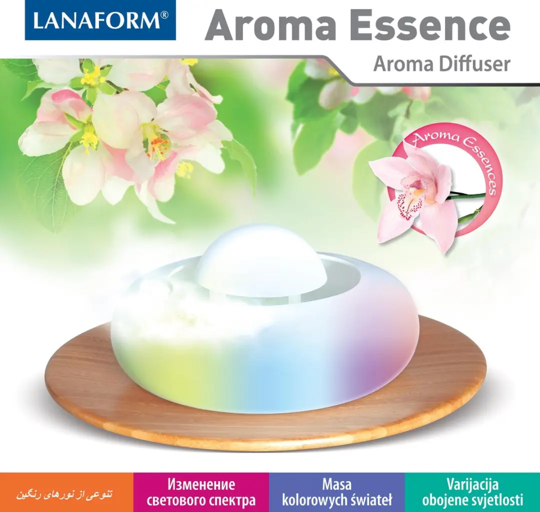 Lanaform Aroma Essence LA120308 Aromadiffuser - 25m² - Veelkleurig