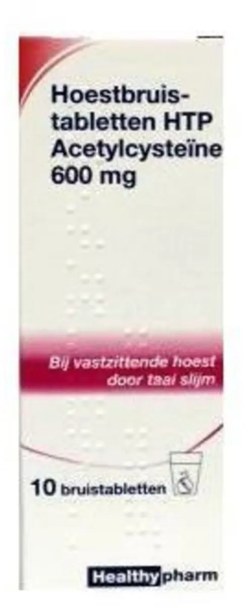 Healthypharm Acetylcysteine 600mg Bruistabletten