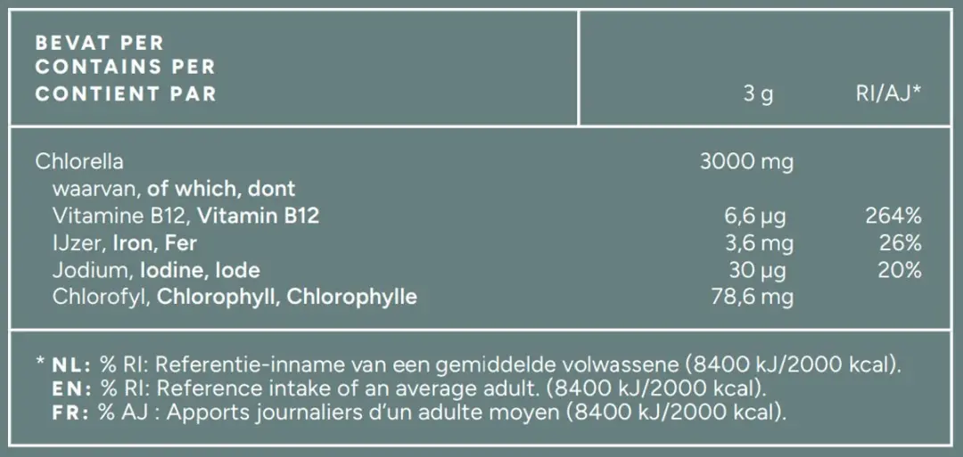 Mattisson Biologisch Chlorella Poeder 125g