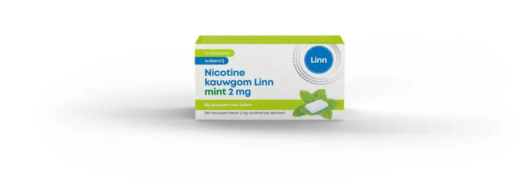 Linn Nicotine Kauwgom Mint 2mg - 96 Stuks