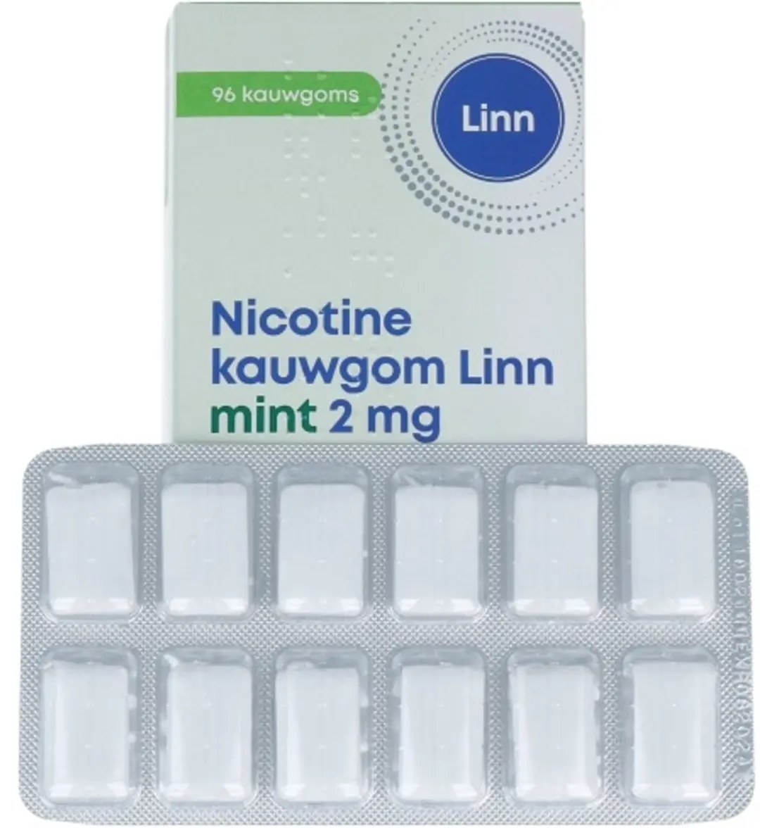 Linn Nicotine Kauwgom Mint 2mg - 96 Stuks