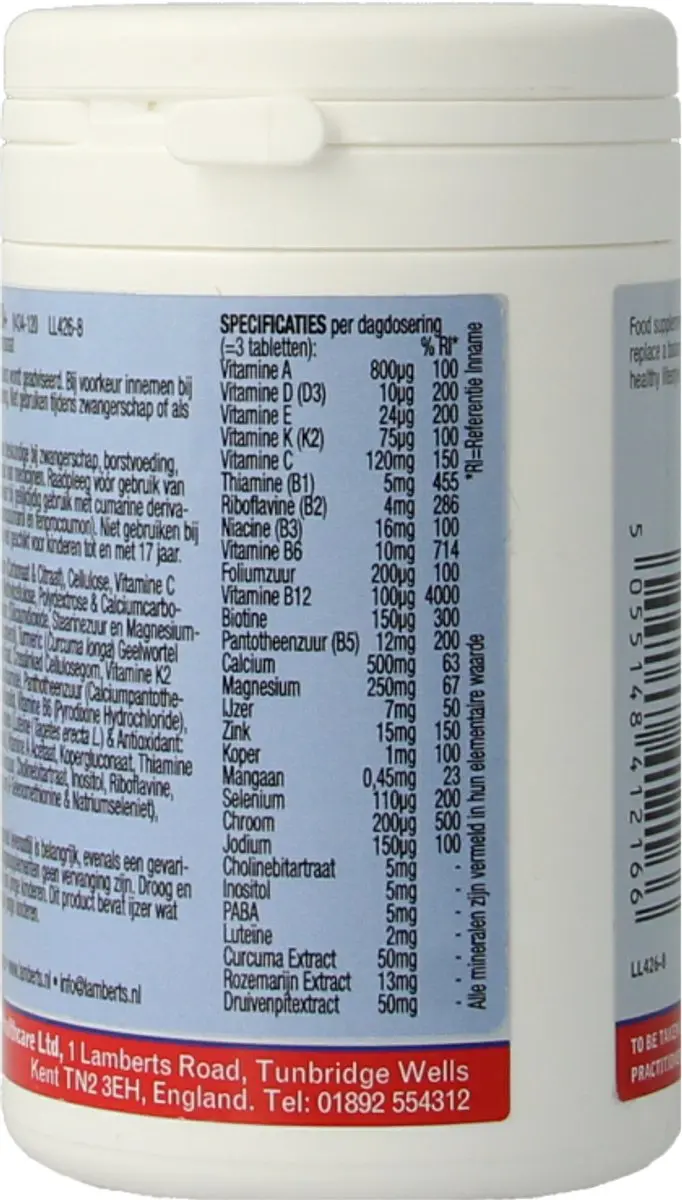 Lamberts Multi-guard Osteo Advance 50+ 120 Tabletten