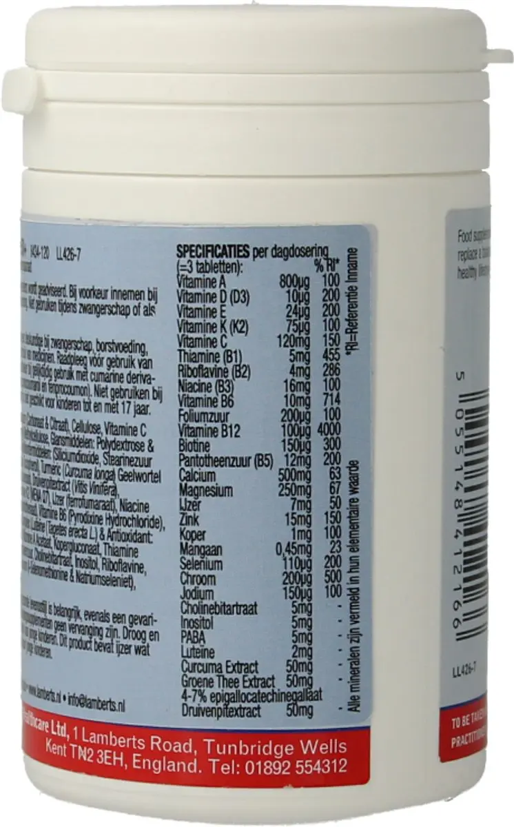 Lamberts Multi-guard Osteo Advance 50+ 120 Tabletten