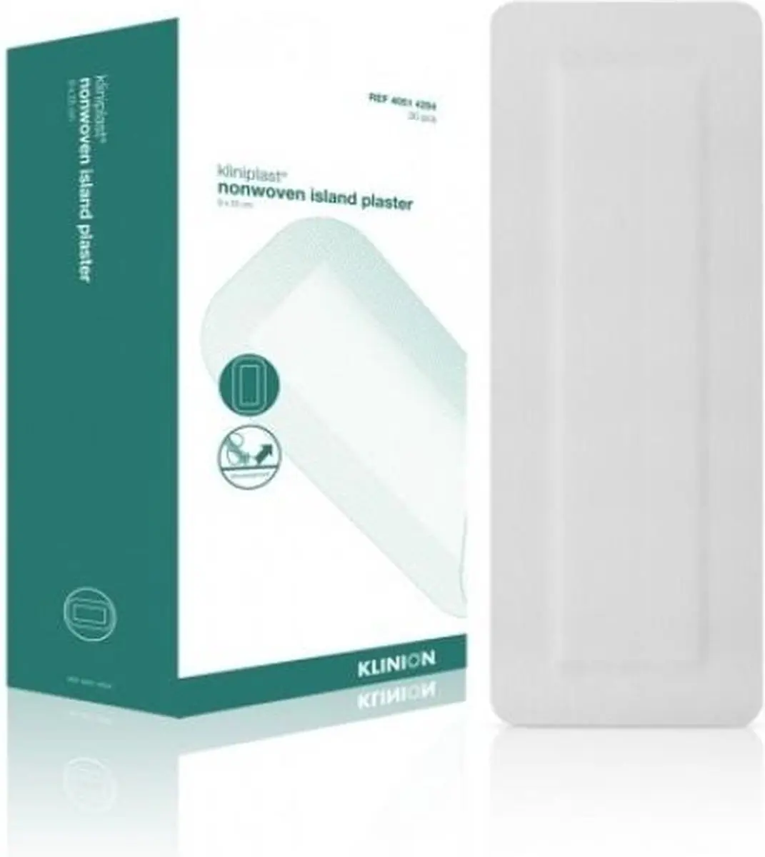 Klinion Island Pleister 9x20cm - 30 Stuks - Wit