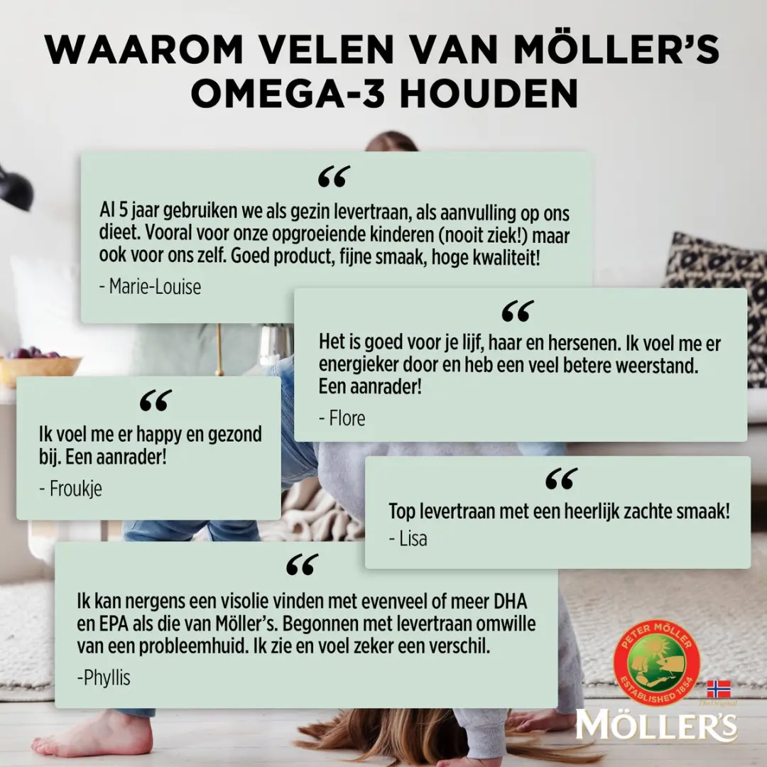 Mollers Omega-3 Levertraan Naturel 6x250ml